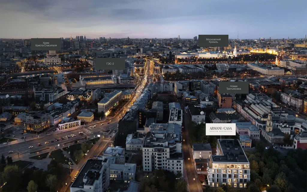 Расположение ЖК в центре Москвы